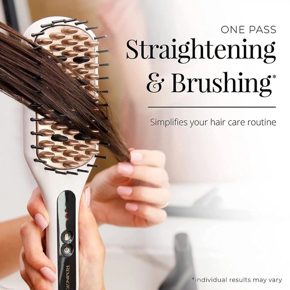 Remington Shine Theraph Argan Oil & Keratin Infused Heated Straightening Brush - Picture 6 of 9